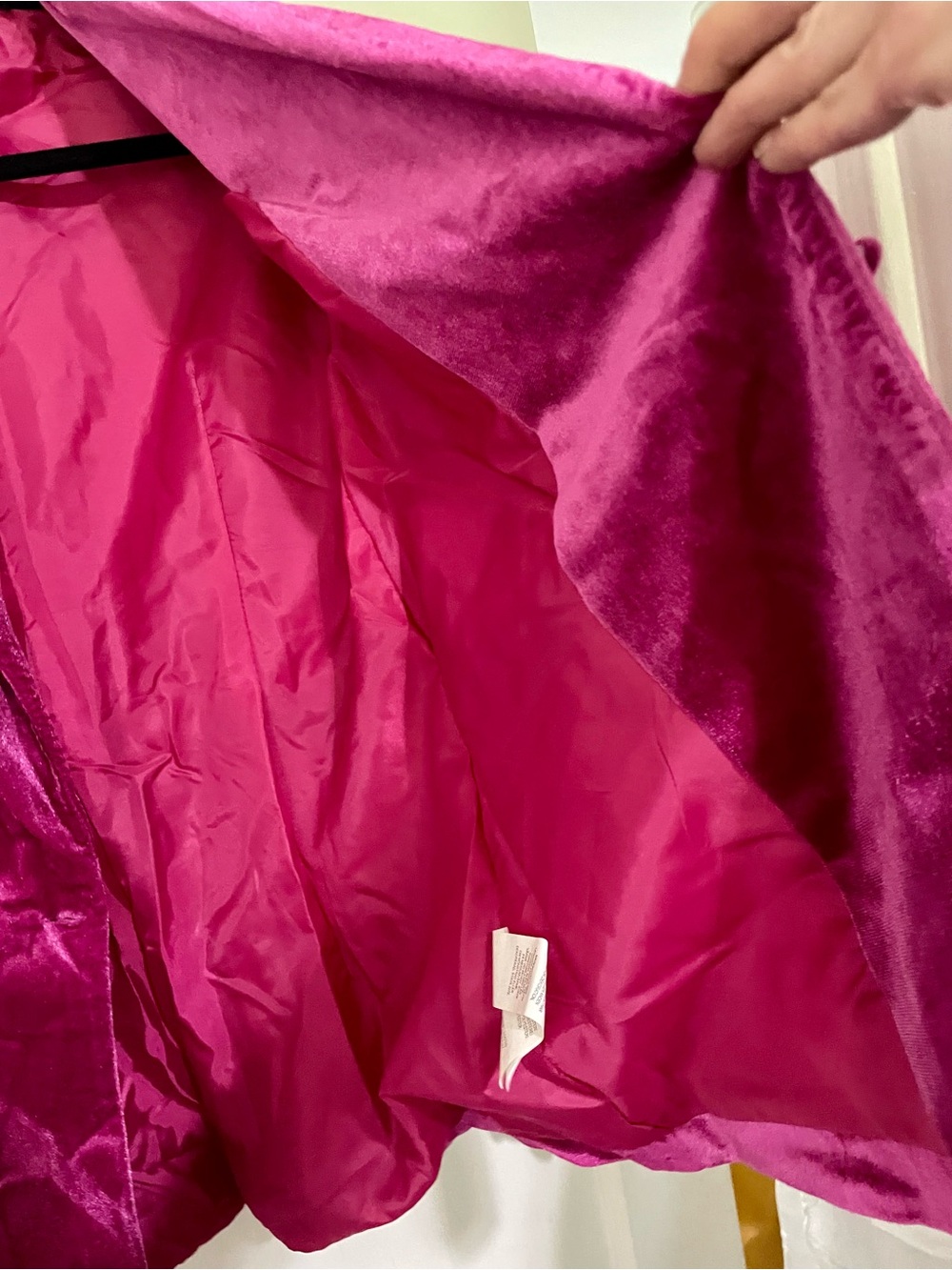 JustFab NWT Fuchsia Velvet Blazer - Picture 4 of 7